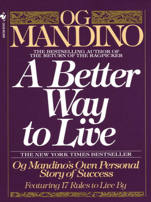 Title details for A Better Way to Live by Og Mandino - Available